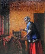 Die Goldwagerin, Pieter de Hooch